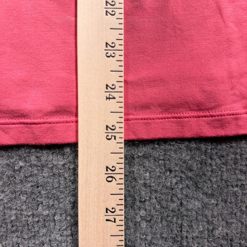 Lauren Ralph Lauren Sleeveless Top Womens XL Coral Pink Ruffle V-Neck READ